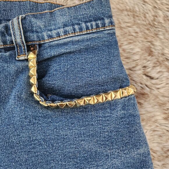 Bill Blass Jeans Vintage 1990s Upcycled Mom Shorts High Waisted Size 6‎ - Picture 2 of 12